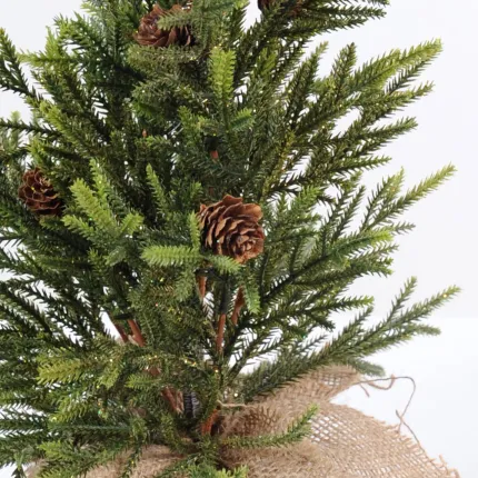 SAPIN artificiel pailleté or 45 cm - détails épines