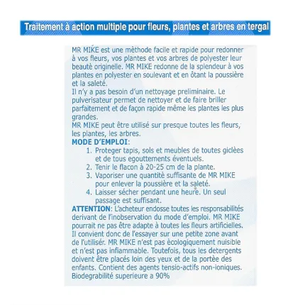 notice Nettoyant pour plantes artificielles 500 Ml