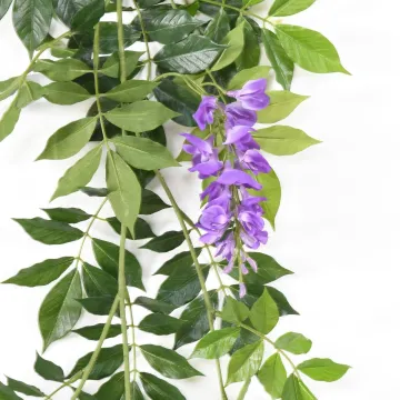 Fleur de glycine artificielle ignifugée