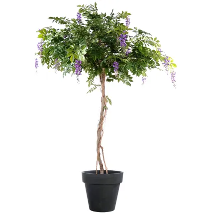 GLYCINE artificielle ROUND  235 cm en pot