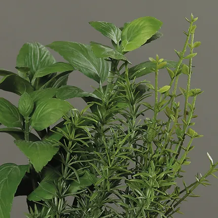 bouquet Herbes aromatiques BASILIC THYM ROMARIN artificiel 25 cm