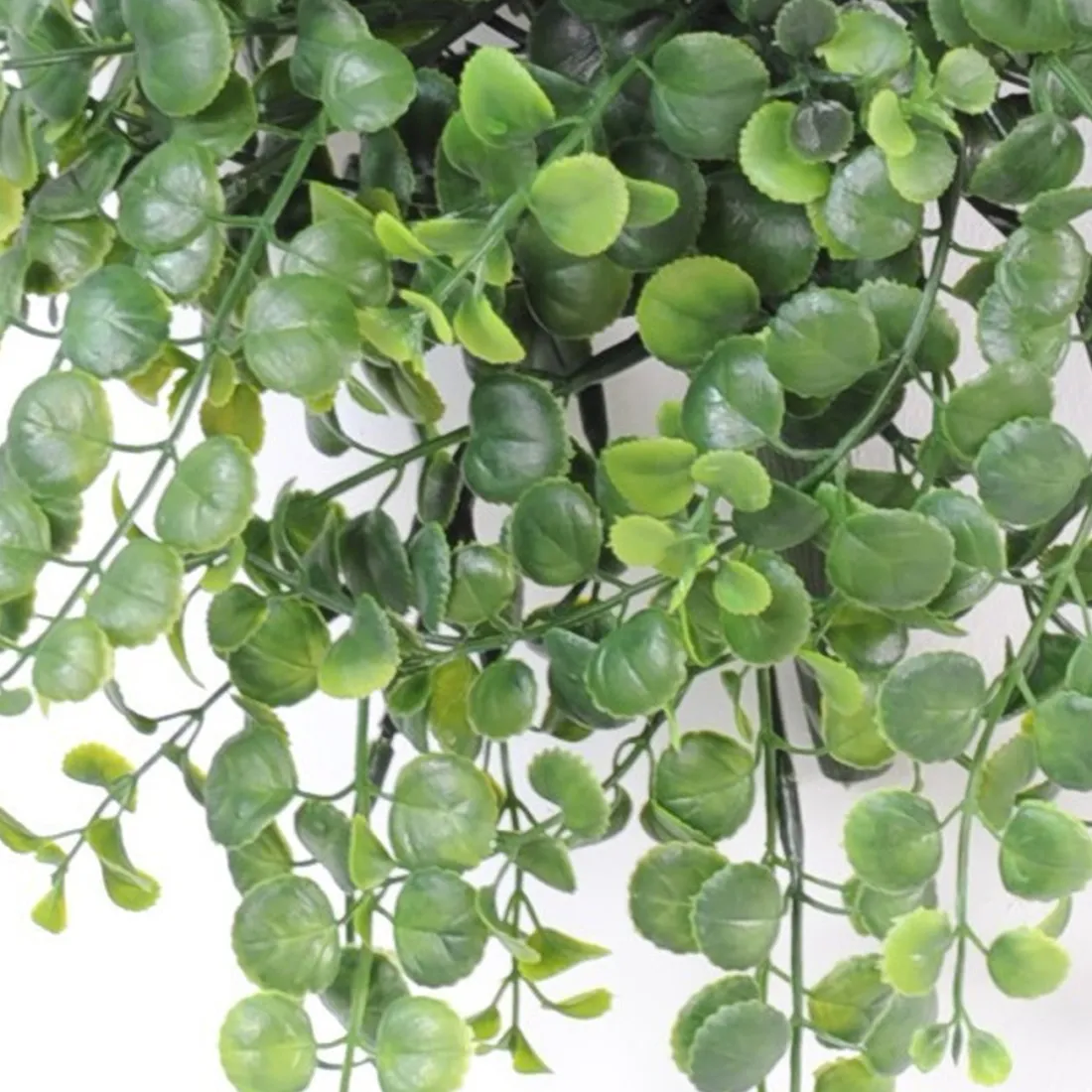 PLANTE ARTIFICIELLE UN PEPEROMIA HAUT 73 CM + POT VERT BILLES