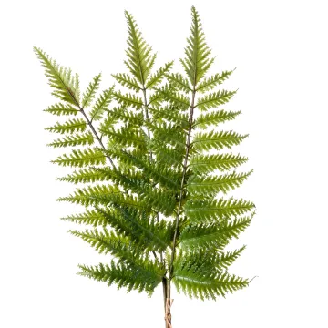 FEUILLE DE FOUGERE artificiel  x 3 plastique 56 cm