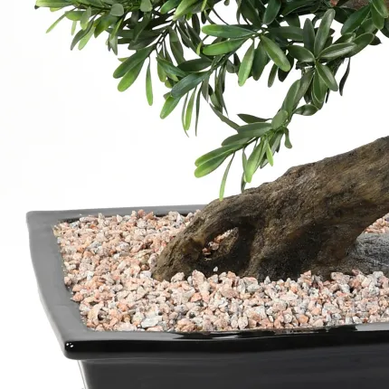 pot et tronc BONSAI artificiel SAULE noir ou BLACK WILLOW 50 cm
