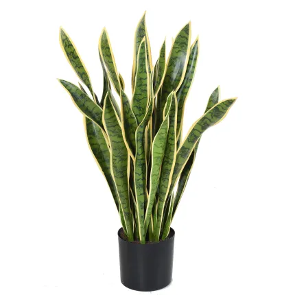 SANSEVIERIA artificiel vert jaune 93 cm