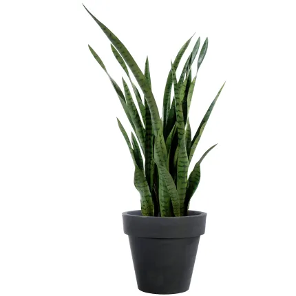 SANSEVIERIA artificiel vert 110 cm en pot