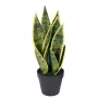 SANSEVIERIA artificiel vert jaune 41 cm en pot