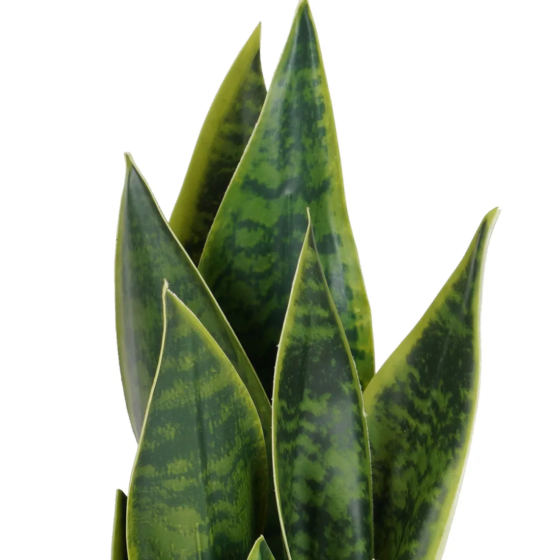 SANSEVIERIA artificiel vert 41 cm en pot - feuilles