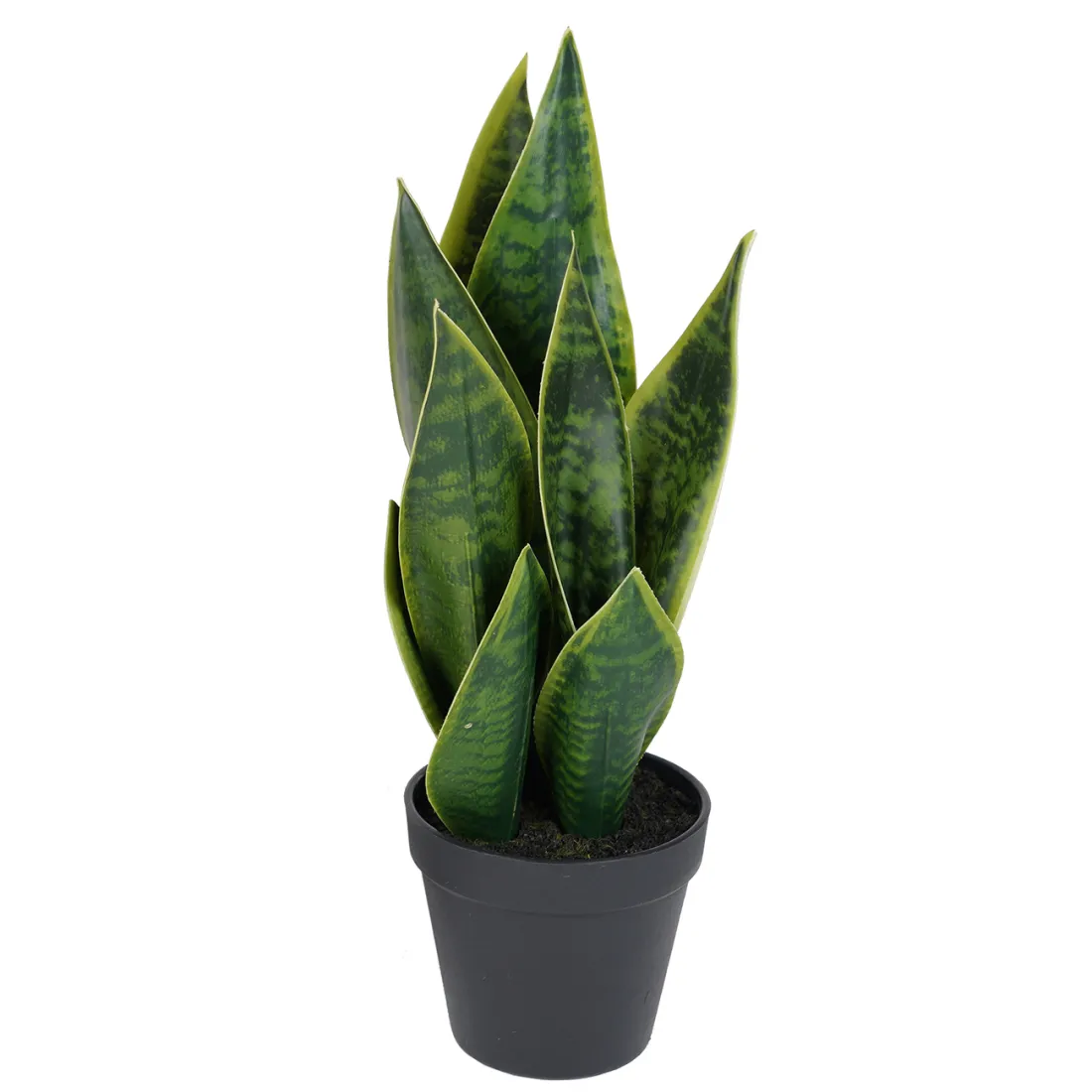 SANSEVIERIA artificiel vert 41 cm en pot