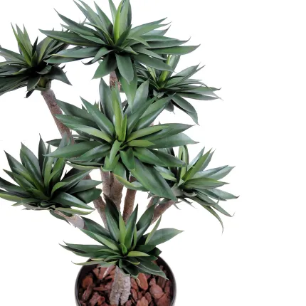 AGAVE artificiel 9 têtes 100 cm - vu par dessus