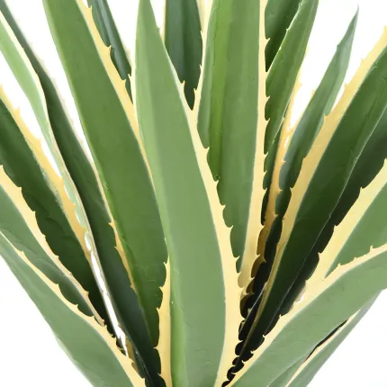 AGAVE FURCRAEA artificielle vert jaune - feuilles