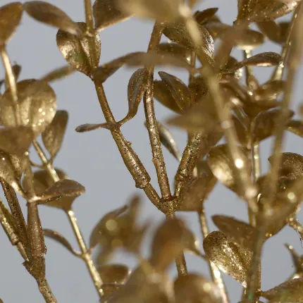 BUIS artificiel SPRAY 35 cm or pailleté jonction