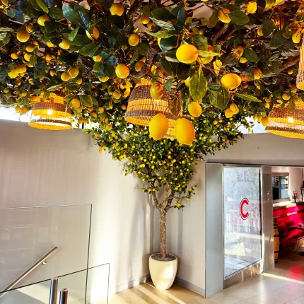 branche artificielle CITRONNIER 93 cm - plafond