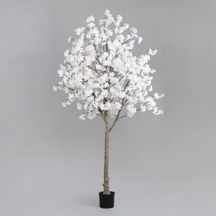 CERISIER FLEUR artificiel 240 cm blanc rosé