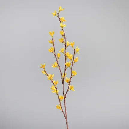 FORSYTHIA artificielle 75 cm sur fond
