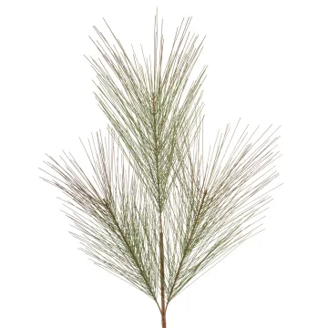 Branche artificielle de plumeau fin vert 100 cm