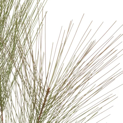 plumeau artificiel en détail de la Branche artificielle de plumeau fin vert 80 cm