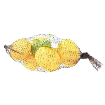 CITRON jaune artificiel filet de 6
