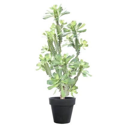 CACTUS artificiel Euphorbe 110 cm en pot