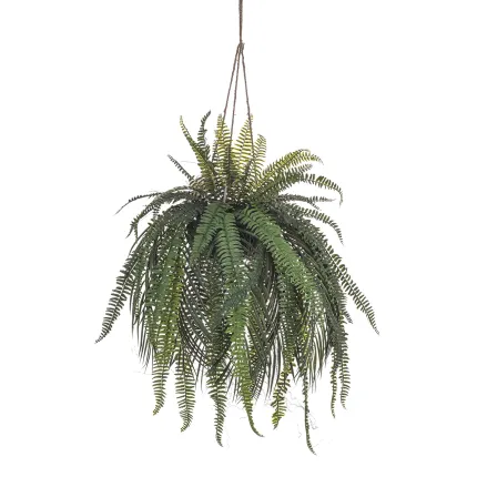 suspension fougère artificielle 90 cm - fil