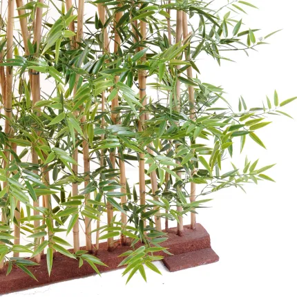 HAIE artificielle BAMBOU japenese plastique 150 et 180 cm largeur 110 cm -  socle