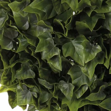 LIERRE artificiel BOULE en pot Diam 40 cm - détails feuilles