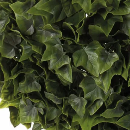 LIERRE artificiel BOULE en pot Diam 40 cm - détails feuilles