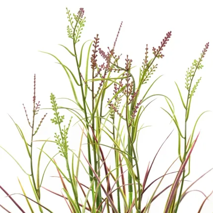 ACORE GRAMINEE artificielle vert violet ou Acorus fleuri 45 cm - pointe