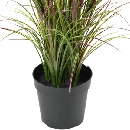 ACORE GRAMINEE artificielle ou Acorus fleuri 70 cm vert/violet - pot fourni