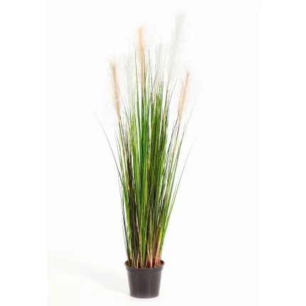 GRANDES HERBES artificielles plumeau blanc  120 cm