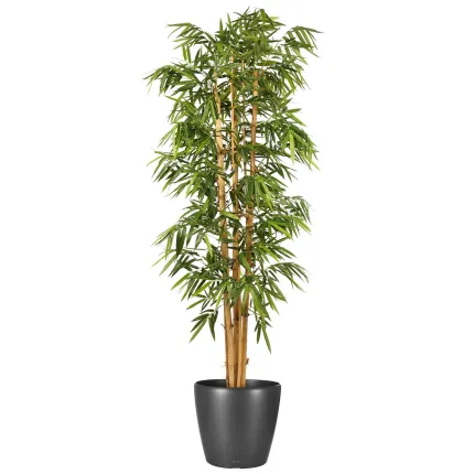 BAMBOU artificiel NEW GEANT GRANDES FEUILLES 300 cm en pot