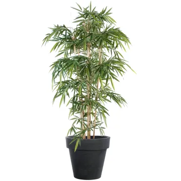 BAMBOU artificiel NEW 210 cm dans un pot de présentation