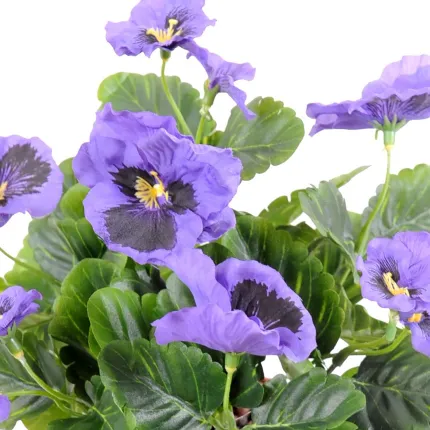 PENSEE artificielle violet 27 cm - fleurs détails