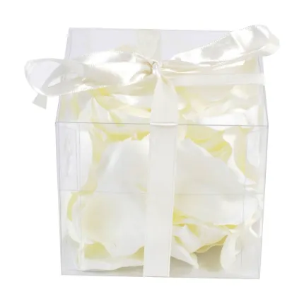 boite de pétales de ROSE artificielle blanc