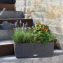 Lechuza Balconera Cottage gris anthracite L 50 cm - dans un escalier