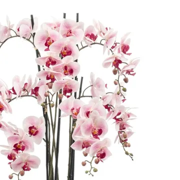 composition Phalaenopsis ORCHIDEE artificielle en pot 100 cm - détails fleurs