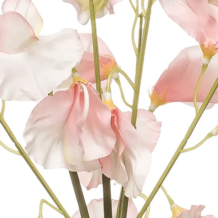 POIS DE SENTEUR artificiel rose 48 cm - détails fleurs