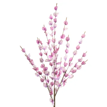 lanterne artificielle rose 75 cm