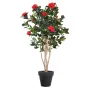 CAMELIA artificiel JAPONICA double 160 cm rouge en pot