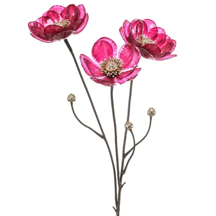 ANEMONE artificielle fushia 75 cm