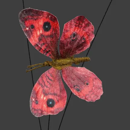 un papillon en détail de la Tige de PAPILLONS 60 cm