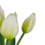fleurs botte de 5 TULIPES artificielles blanche 31 cm