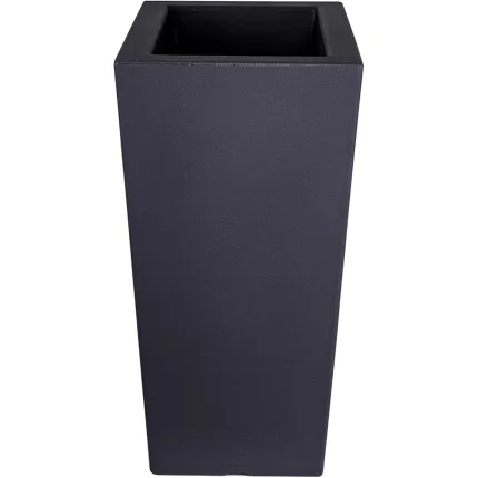 Jardinière Strevi cube haute gris anthracite 70 cm   Largeur 50 cm de coté