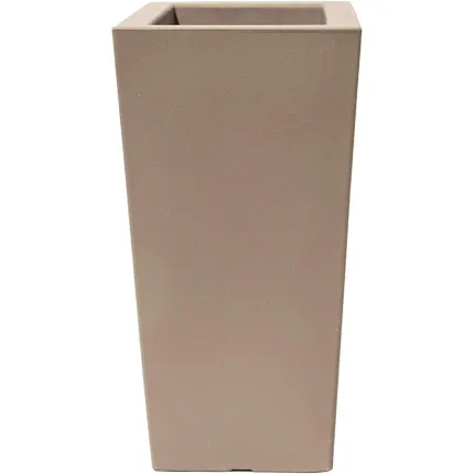 Jardinière Strevi cube haute capuccino 70 cm   Largeur 50 cm - de coté