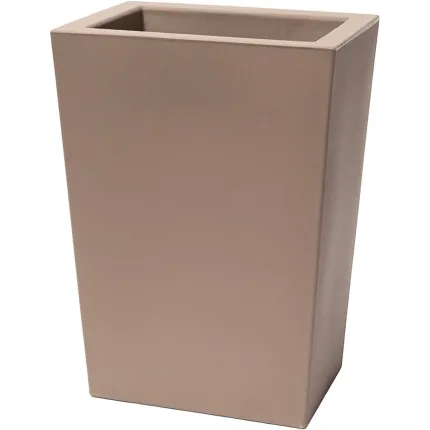 Jardinière Strevi cube haute capuccino 70 cm   Largeur 50 cm