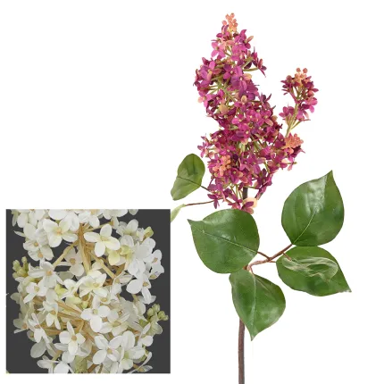 LILAS artificiel 82 cm - 2 couleurs