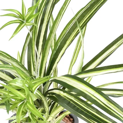 CHLOROPHYTUM artificiel 60 cm - détails feuilles