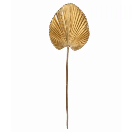 feuille de PALMIER CAMERUS or 75 cm avec sa tige