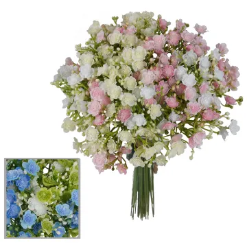 bouquet de gypsophile artificiels 25 cm 3 couleurs