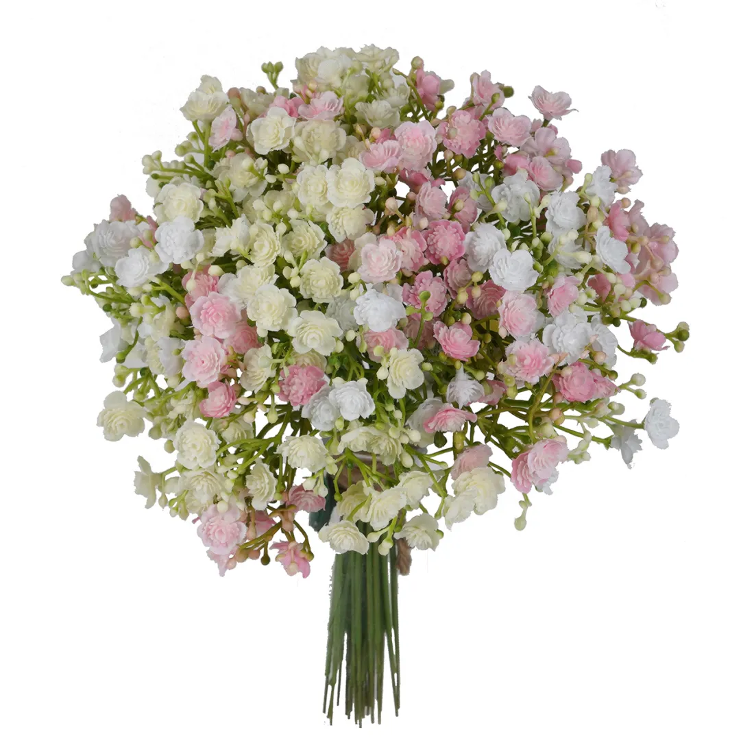 bouquet de gypsophile artificiels 25 cm rose